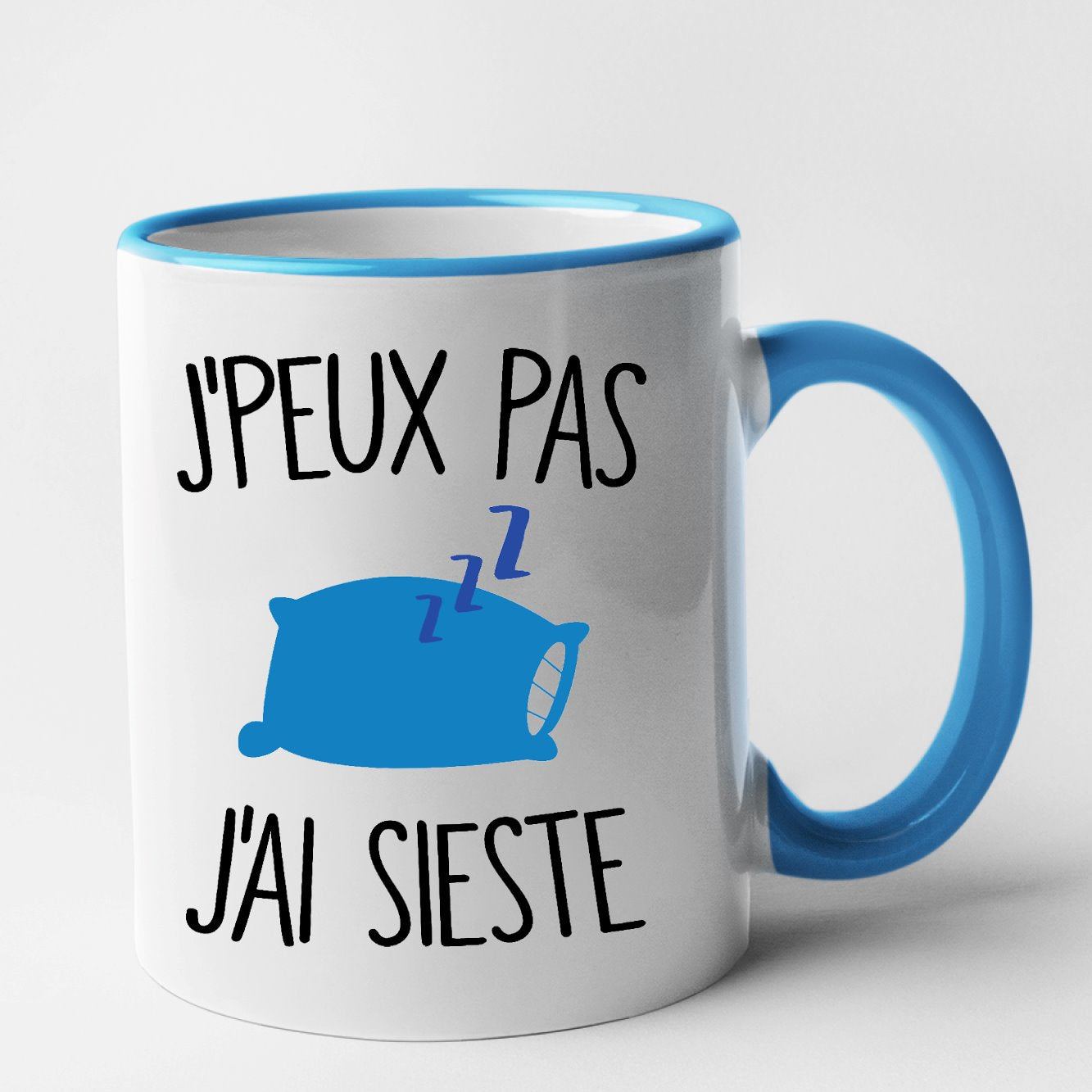 Mug J'peux pas j'ai sieste Bleu