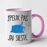 Mug J'peux pas j'ai sieste Rose