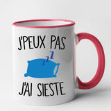 Mug J'peux pas j'ai sieste Rouge