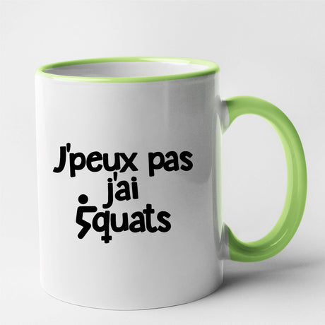 Mug J'peux pas j'ai squats Vert