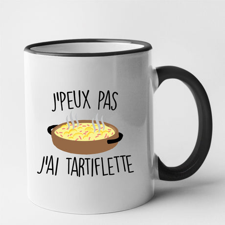 Mug J'peux pas j'ai tartiflette Noir