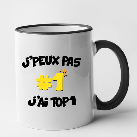 Mug J'peux pas j'ai TOP1 Noir