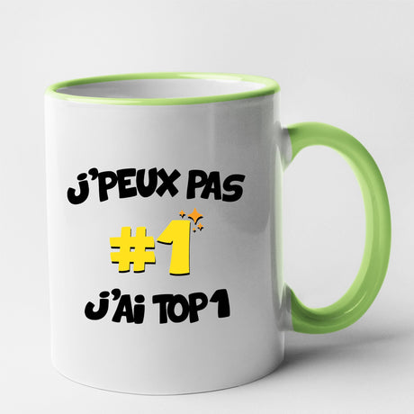 Mug J'peux pas j'ai TOP1 Vert