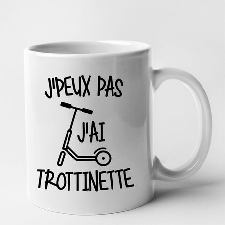 Mug J'peux pas j'ai trottinette Blanc