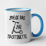 Mug J'peux pas j'ai trottinette Bleu