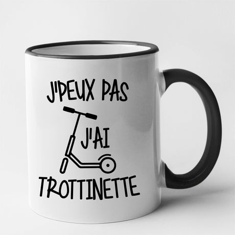 Mug J'peux pas j'ai trottinette Noir