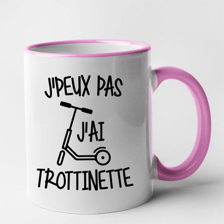 Mug J'peux pas j'ai trottinette Rose