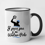 Mug J'peux pas j'ai water-polo Noir