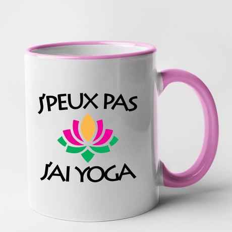 Mug J'peux pas j'ai yoga Rose