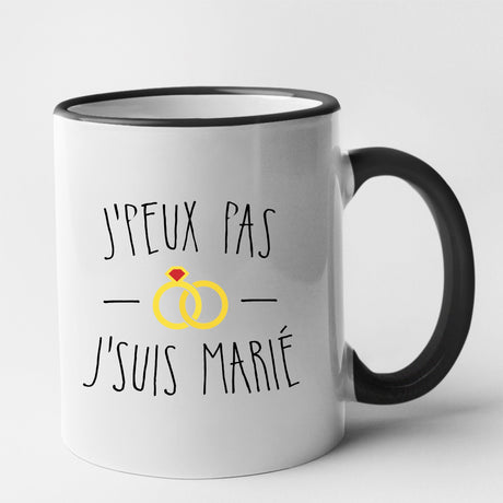 Mug J'peux pas j'suis marié Noir