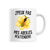 Mug J'peux pas mes abeilles m'attendent 