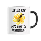 Mug J'peux pas mes abeilles m'attendent 