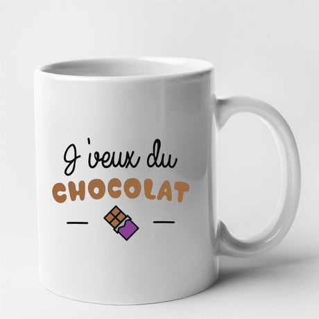 Mug J'veux du chocolat Blanc