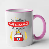 Mug La meilleure aide soignante du monde Rose