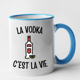 Mug La vodka c'est la vie Bleu