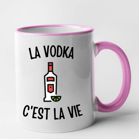 Mug La vodka c'est la vie Rose