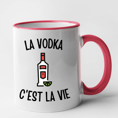 Mug La vodka c'est la vie Rouge