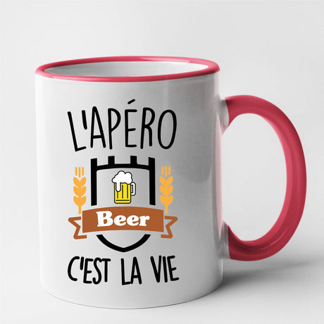 Mug L'apéro c'est la vie Rouge