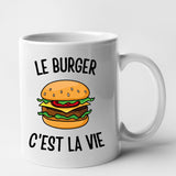 Mug Le burger c'est la vie Blanc