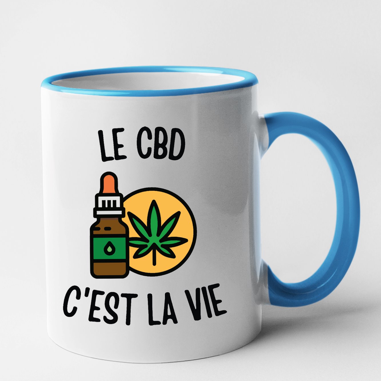 Mug Le CBD c'est la vie Bleu