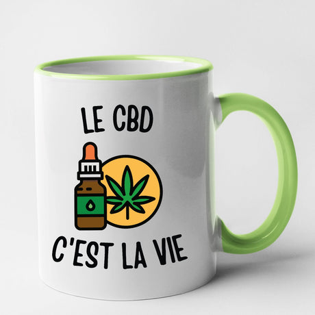 Mug Le CBD c'est la vie Vert