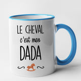Mug Le cheval c'est mon dada Bleu