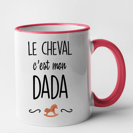 Mug Le cheval c'est mon dada Rouge