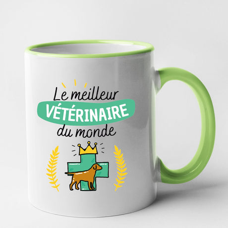 Mug Le meilleur vétérinaire du monde Vert