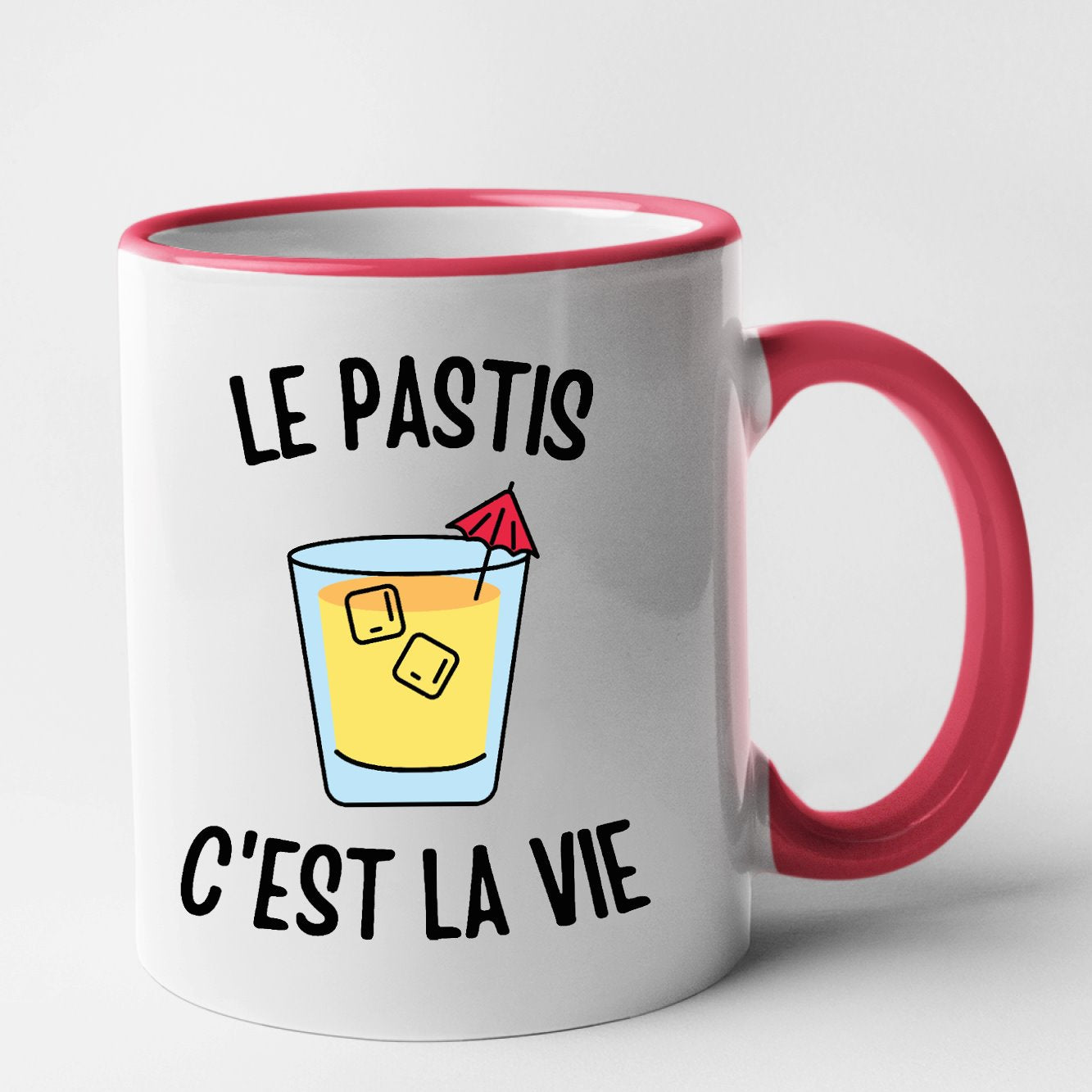 Mug Le pastis c'est la vie Rouge