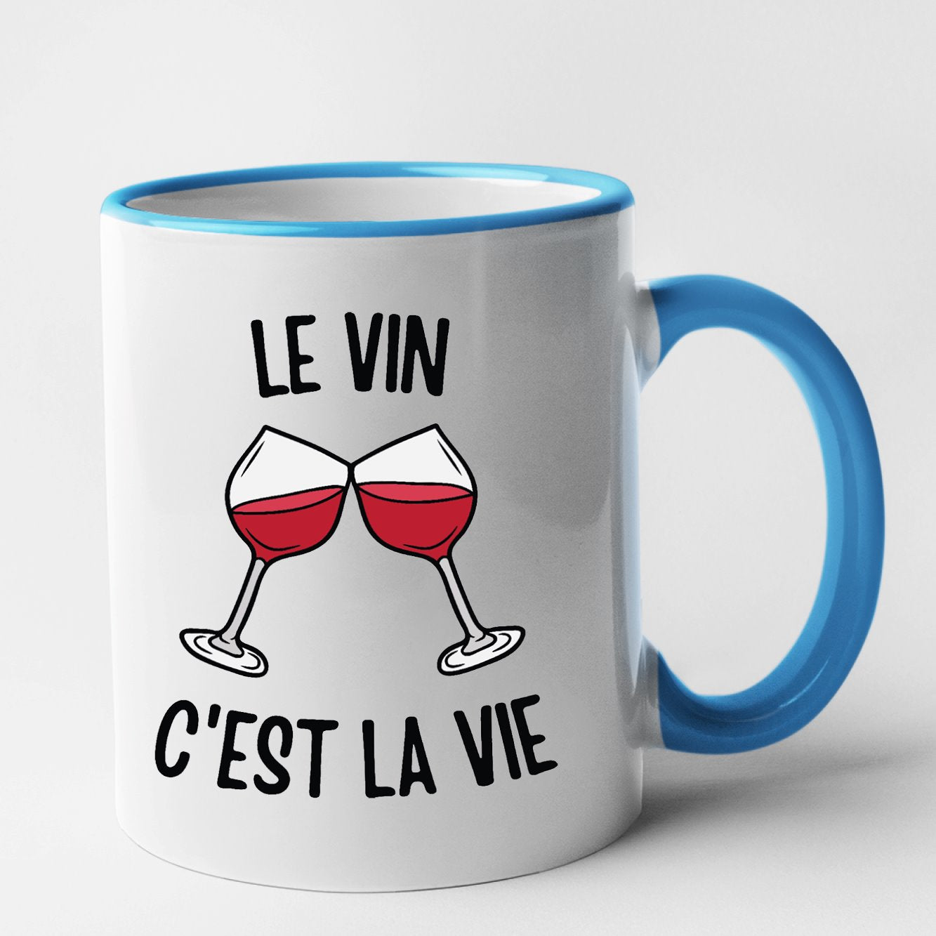 Mug Le vin c'est la vie Bleu