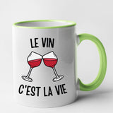 Mug Le vin c'est la vie Vert