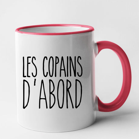 Mug Les copains d'abord Rouge