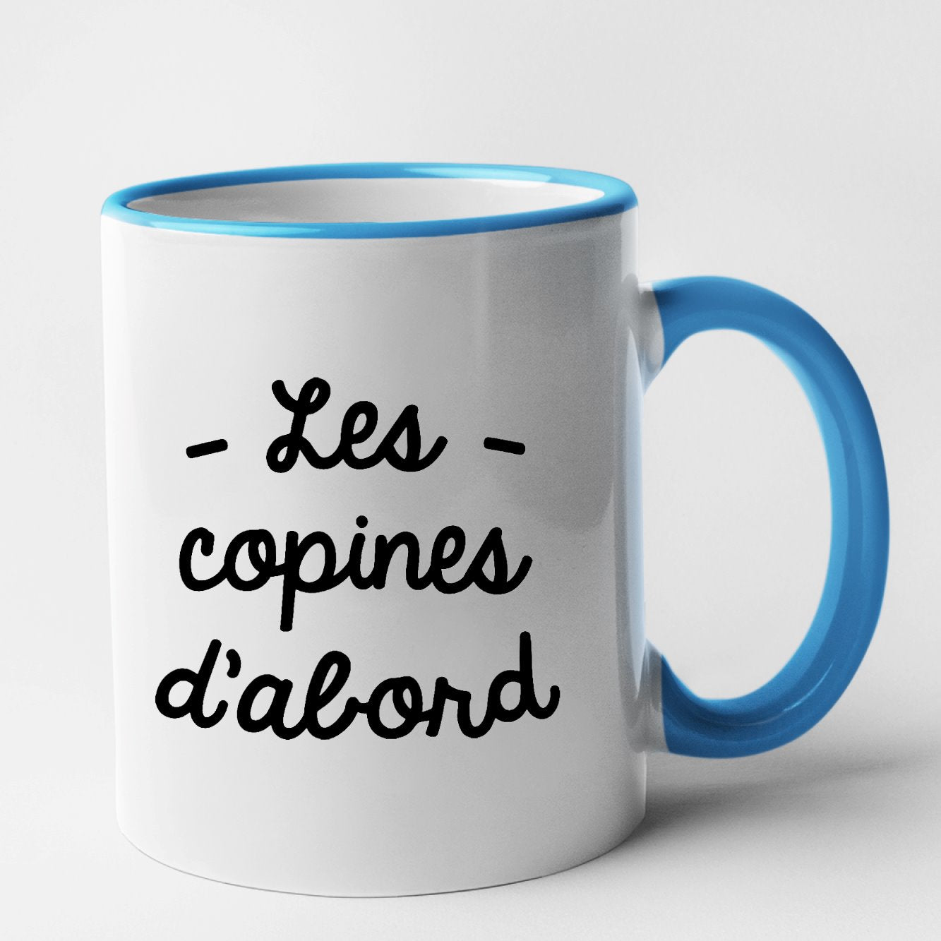 Mug Les copines d'abord Bleu