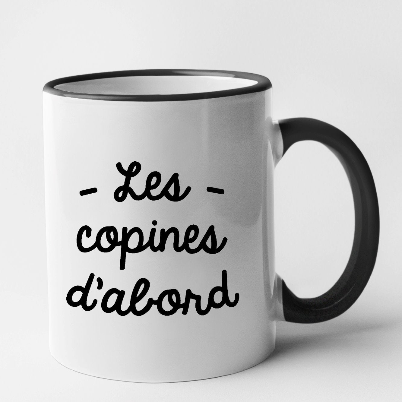 Mug Les copines d'abord Noir