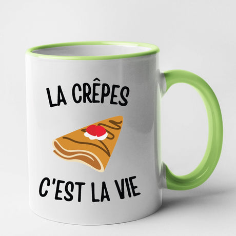 Mug Les crêpes c'est la vie Vert