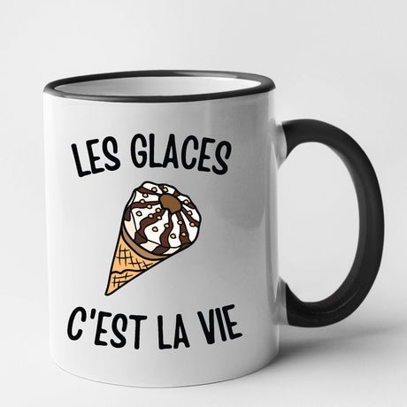 Mug Les glaces c'est la vie Noir