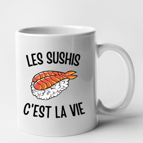 Mug Les sushis c'est la vie Blanc
