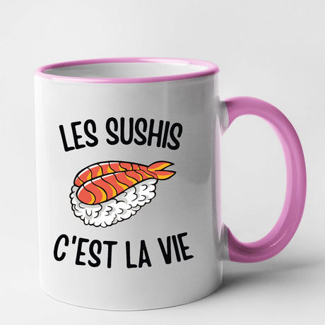 Mug Les sushis c'est la vie Rose