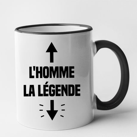 Mug L'homme la légende Noir