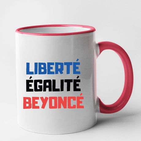 Mug Liberté égalité Beyoncé Rouge