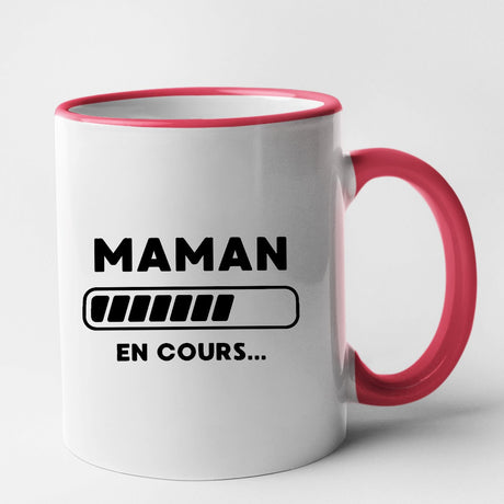 Mug Maman en cours Rouge