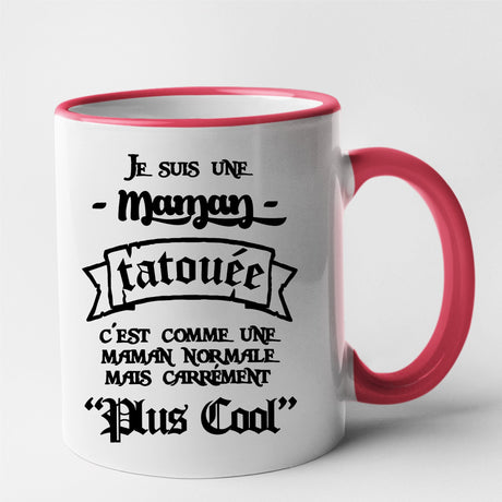 Mug Maman tatouée Rouge