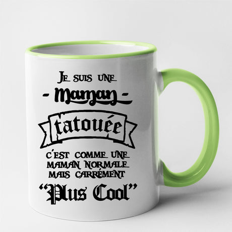 Mug Maman tatouée Vert