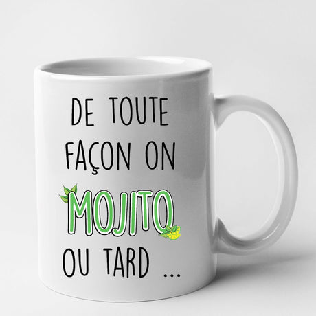 Mug Mojito ou tard Blanc