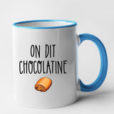 Mug On dit chocolatine Bleu