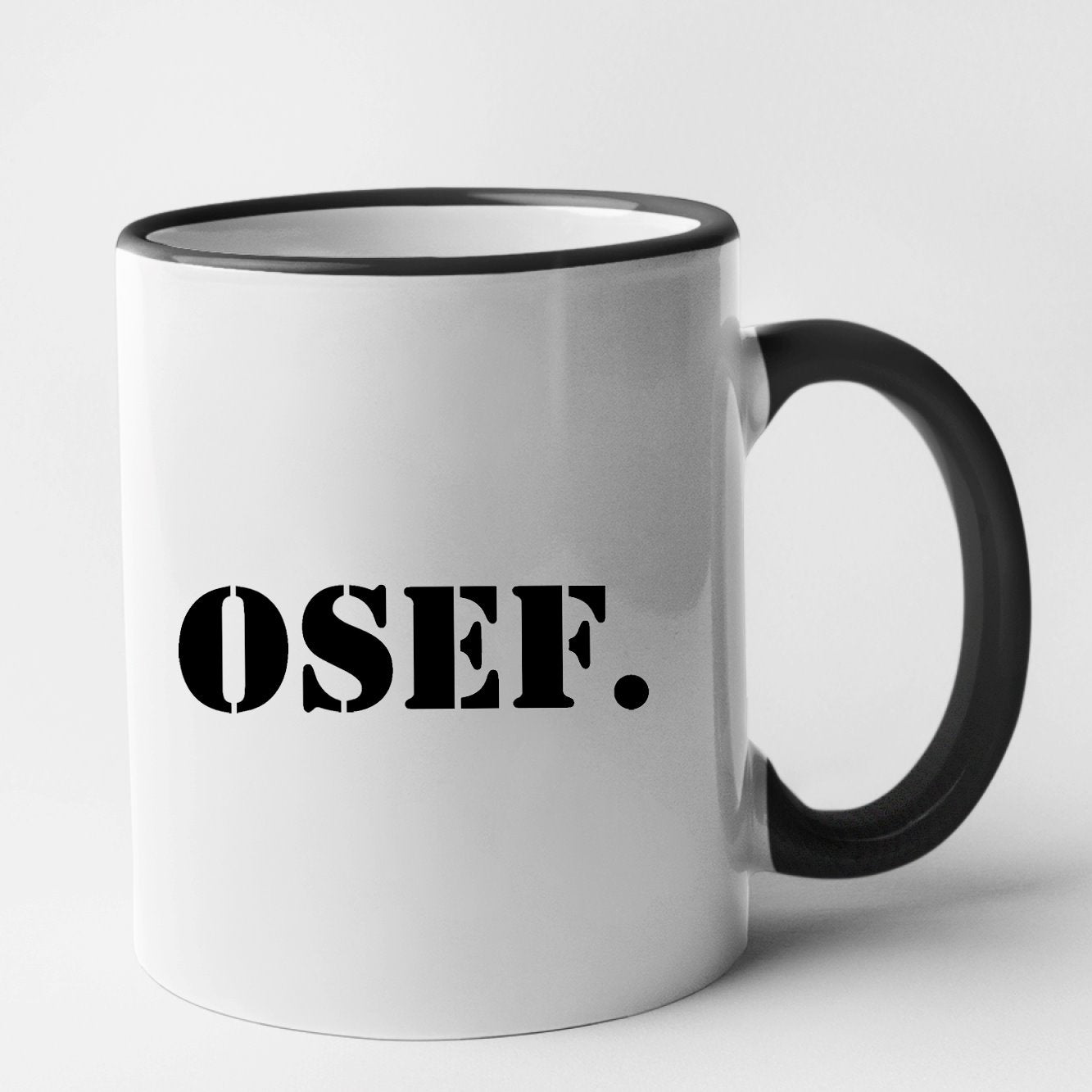 Mug OSEF On s'en fout Noir