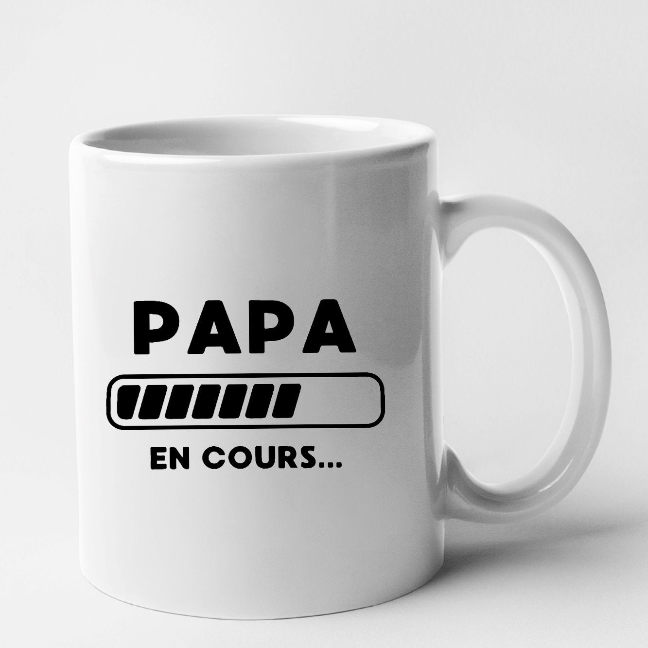 Mug Papa en cours Blanc