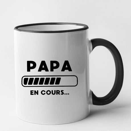 Mug Papa en cours Noir