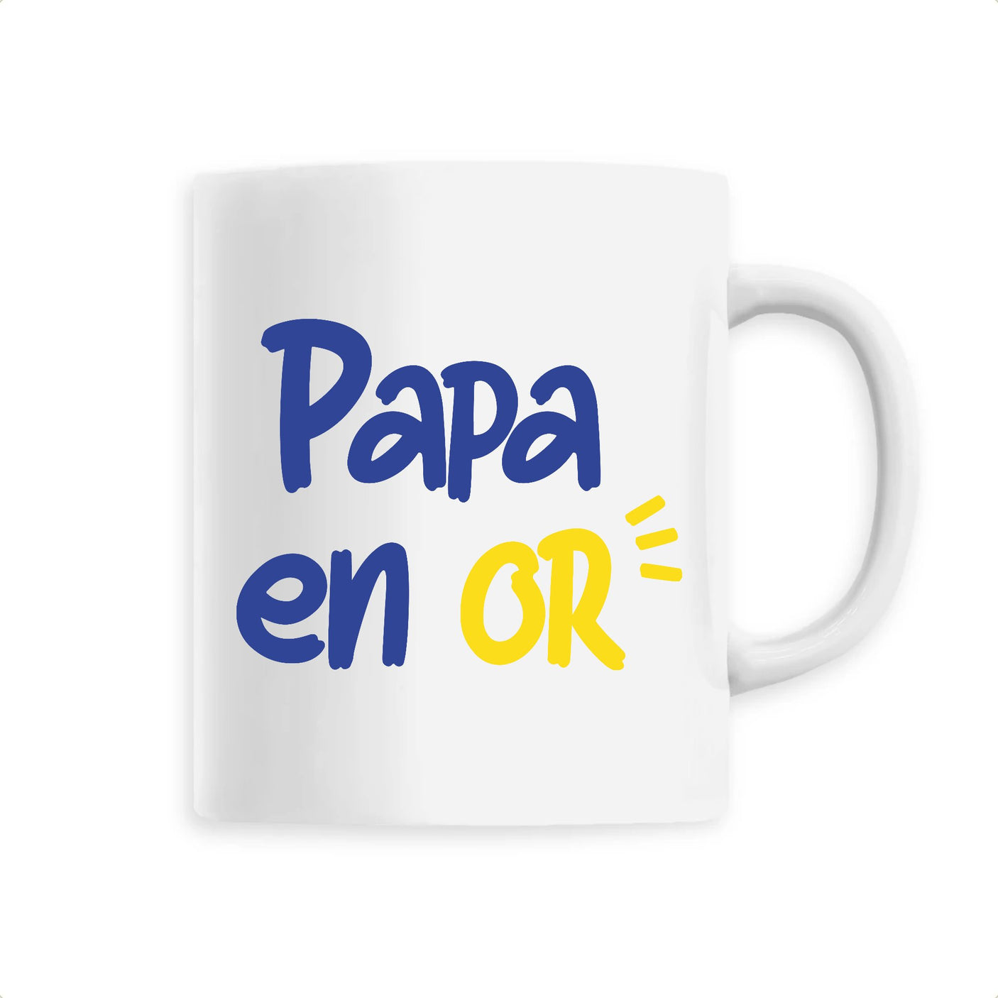 Mug Papa en or 