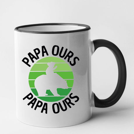 Mug Papa ours Noir